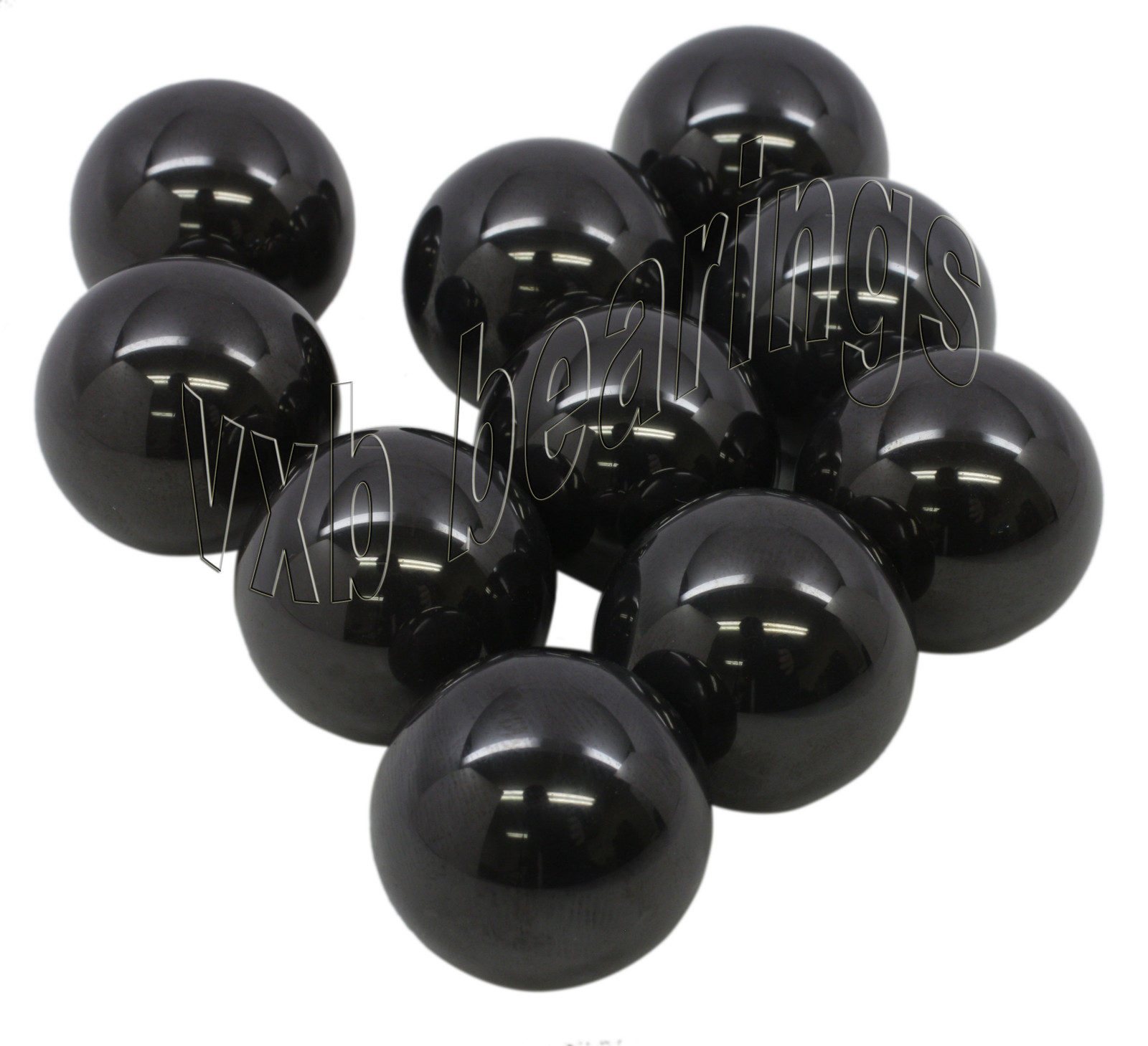 10 Ceramic Bearing Balls 3/8″inch 9.525mm Silicon Nitride Bicycle 0.375″ Si3N4