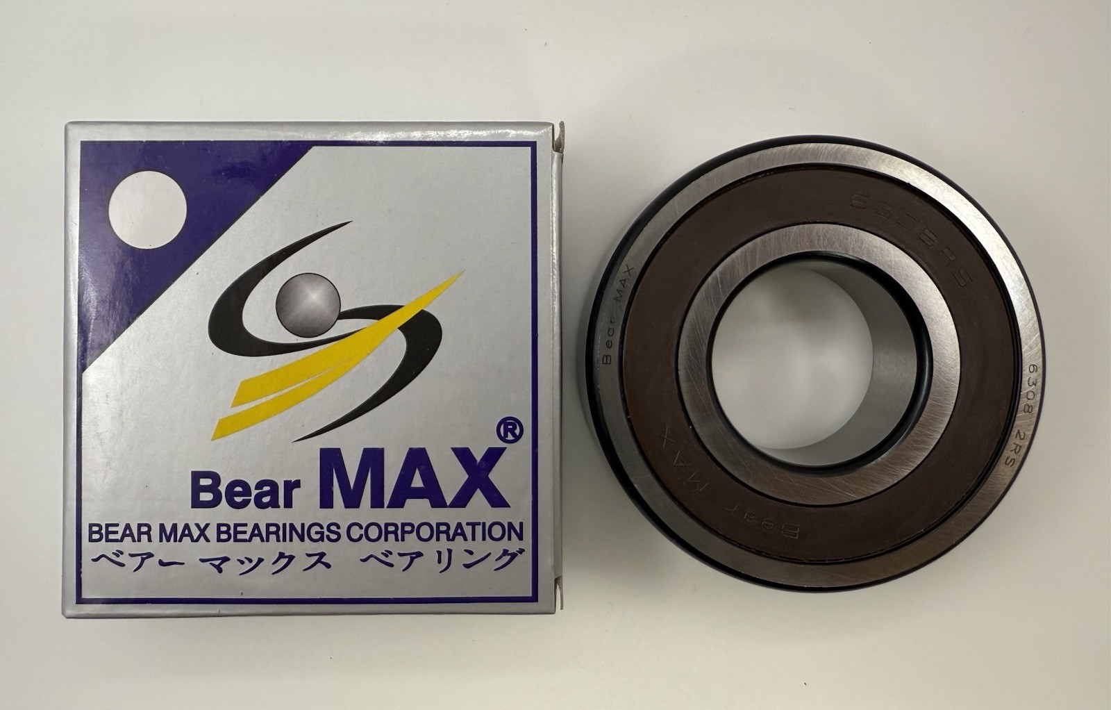 1 pc BearMAX 6308-2RS E 40x90x23mm Rubber Seal Deep Groove Ball Bearings 63082RS