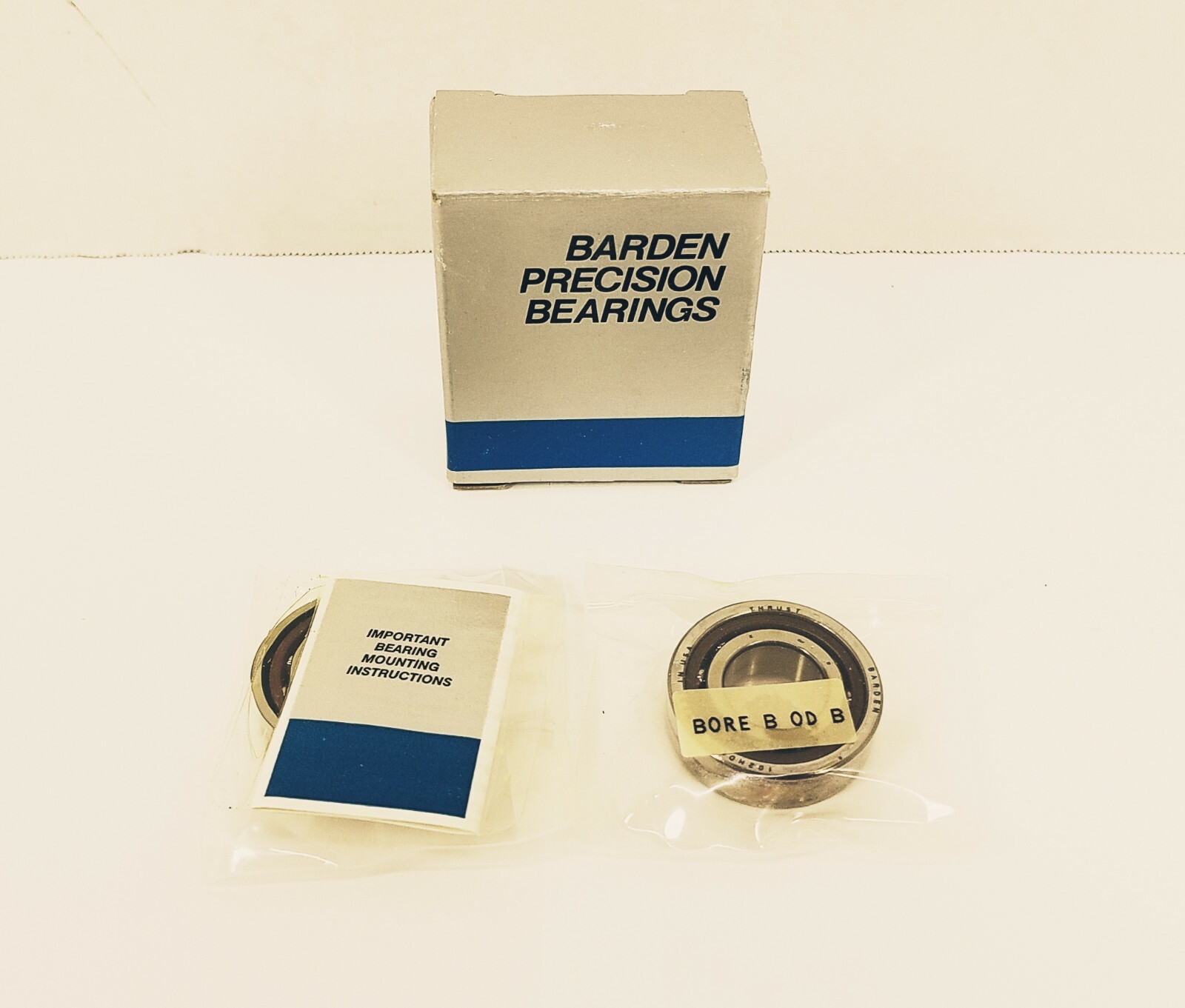(Box of 2) Barden Precision Bearings 102HDL Angular Contact Ball Bearing – New