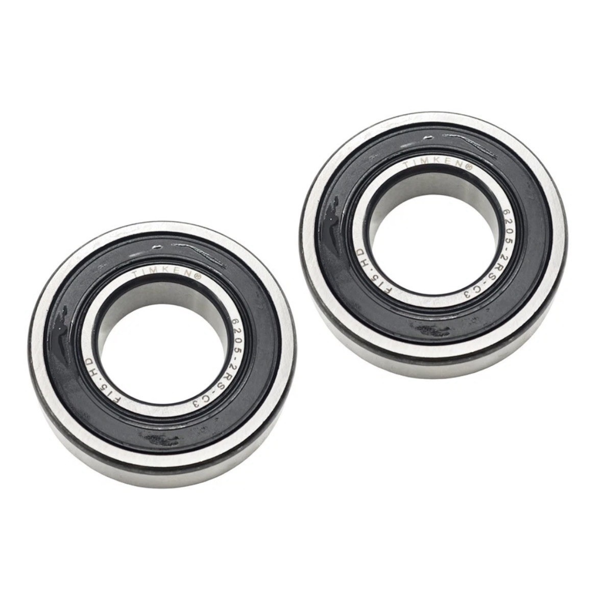 2 PACK Double Rubber Seal Bearings 6205RS For TIMKEN 6205-2RS C3 25X52X15MM