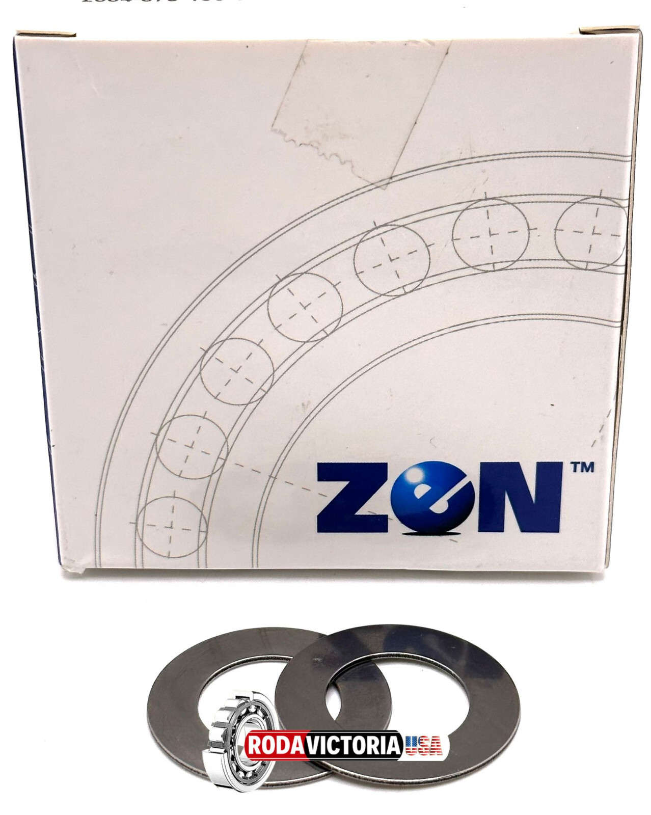 ZEN AS2035 Thrust Bearing Washer 20x35x1mm (QTY. 2 WASHERS)