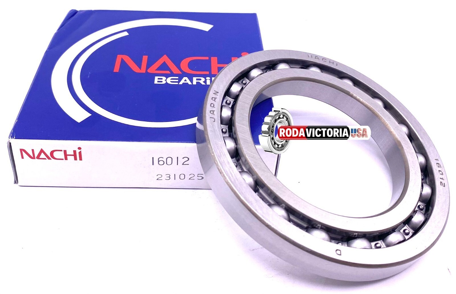NACHI JAPAN 16012 DEEP GROOVE BALL BEARING, OPEN TYPE, NO SEALS 60x95x11 mm