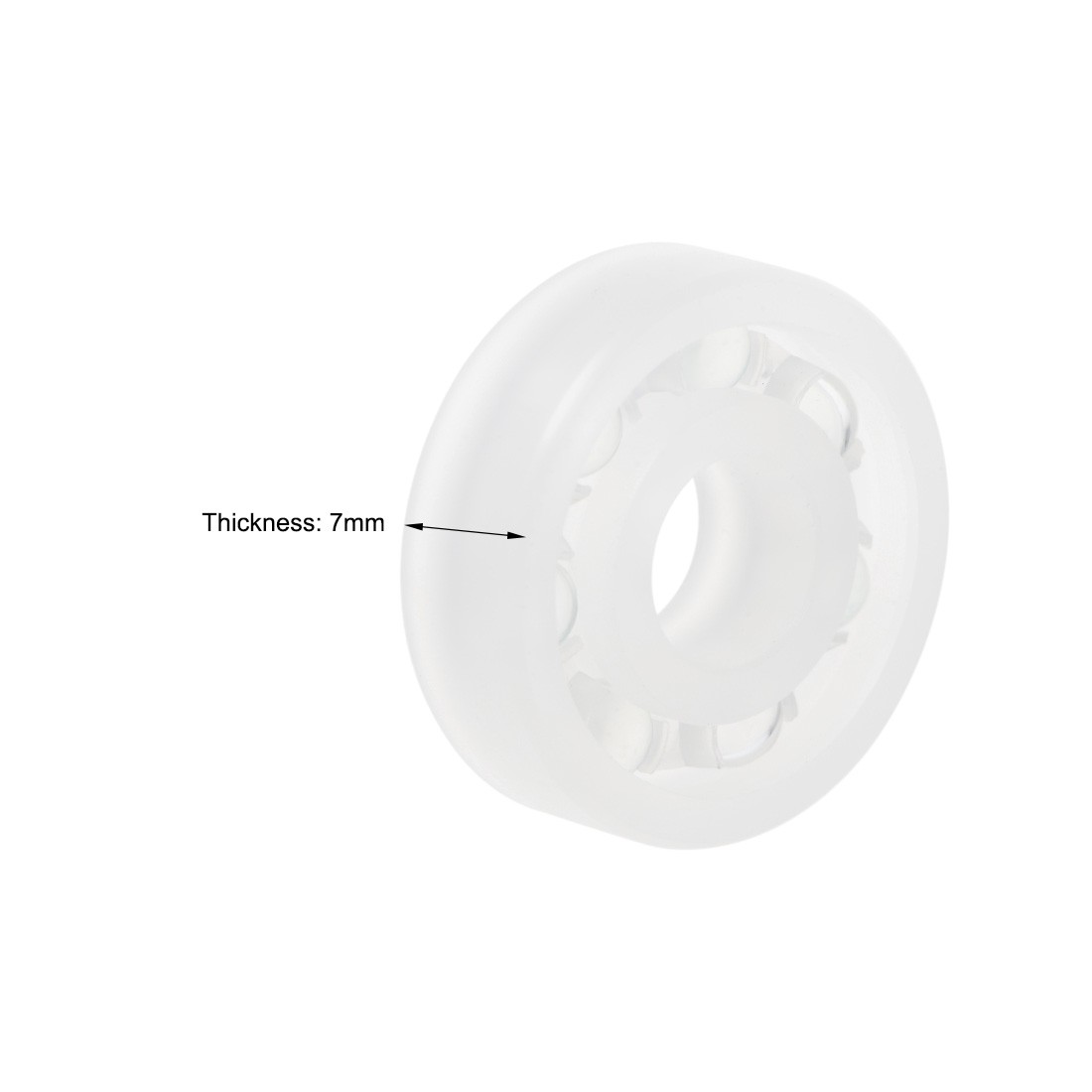 5pcs 608 PP Plastic Bearings 8x22x7mm Glass Ball Nylon Cage