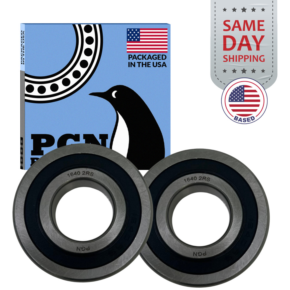 PGN (2 Pack) 1640-2RS Bearing – Lubricated Chrome Steel Sealed Ball Bearing