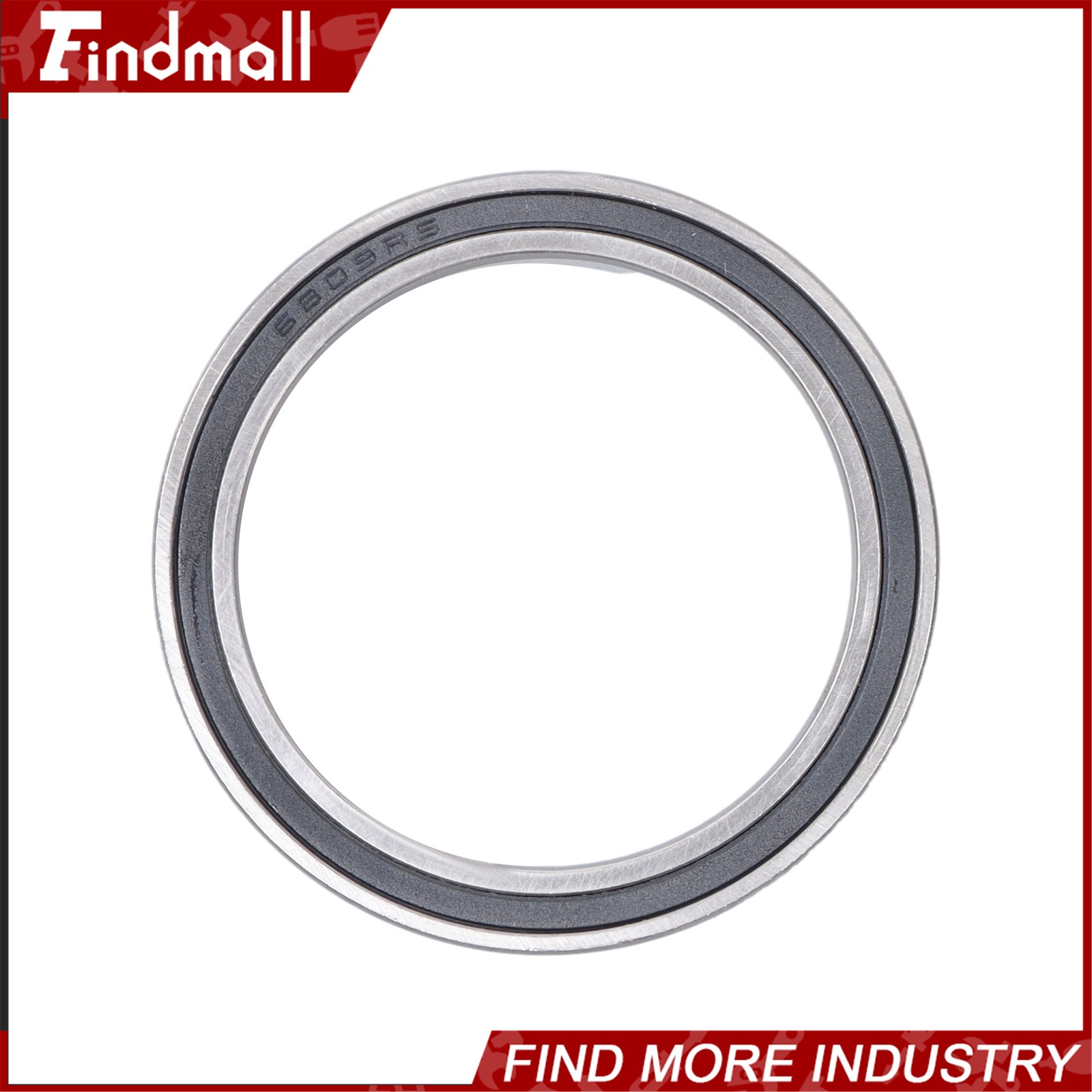 Findmall 6809-2RS 61809-2RS Bearings 10pcs 45x58x7mm Rubber Sealed Set