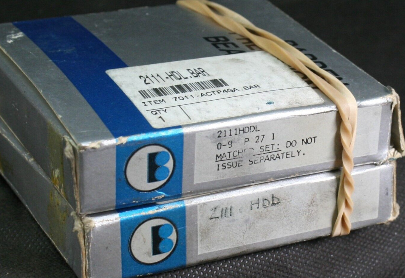 Two Barden 2111 HDDL Double Tandem Paired Bearings 55 MM ID NEW