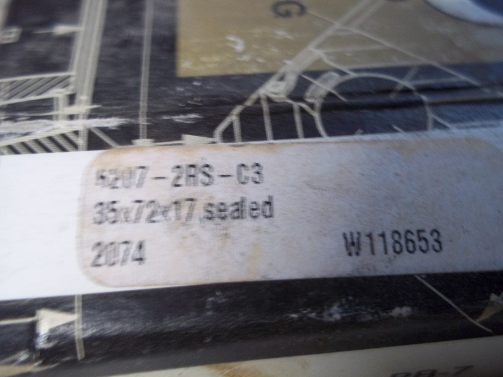 PEER BALL BEARING 6207-2RS-C3