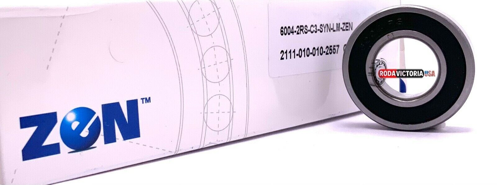 ZEN Ball bearings 6004-2RS C3 two side rubber seals bearing 6004 rs 6004rs ZEN