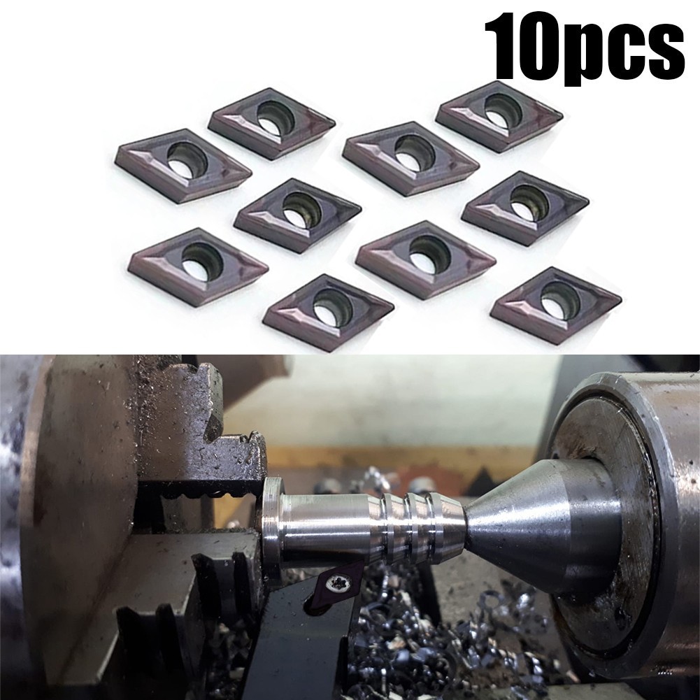 10*DCMT070204 VP15TF Carbide Inserts For Lathe Turning Tool Holder Boring Bar US