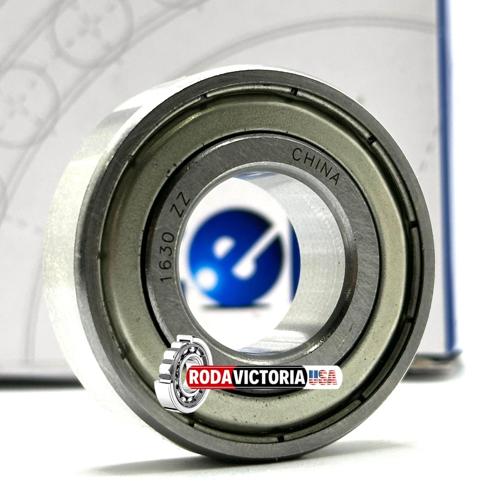 ZEN 1630-ZZ DEEP GROOVE BALL BEARING, METAL SHIELDED 41.275×19.05×12.7mm