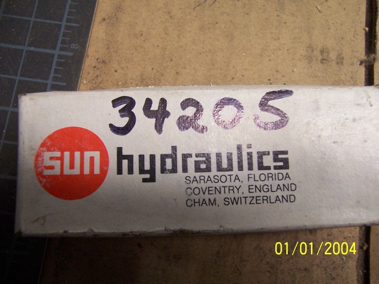 SUN HYDRAULICS CBEH LCN COUNTERBALANCE VALVE, 34205, 3000 PSI, STD. SET, N.O.S.
