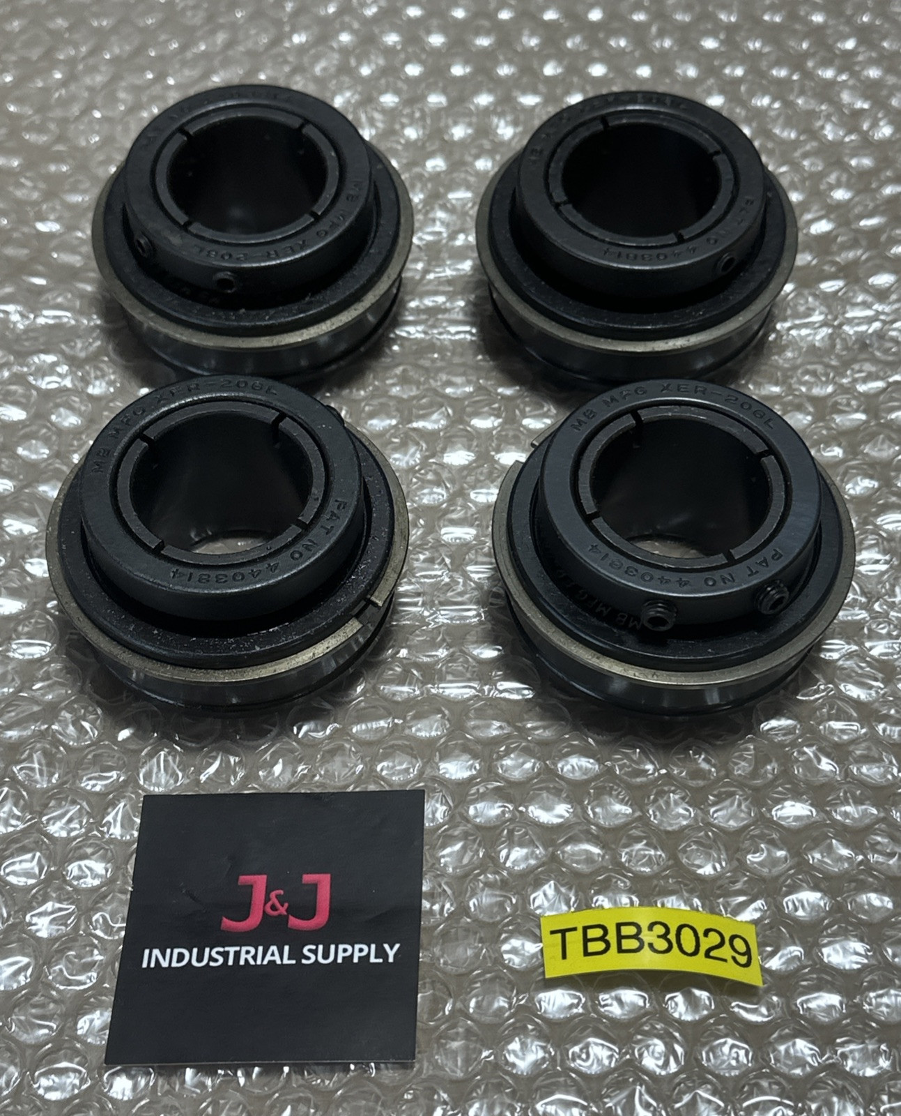 (4) NEW- MB Manufacturing NYLA-K Mounted Ball Bearing ER20SK 1-1/4″ Bore 🇺🇸
