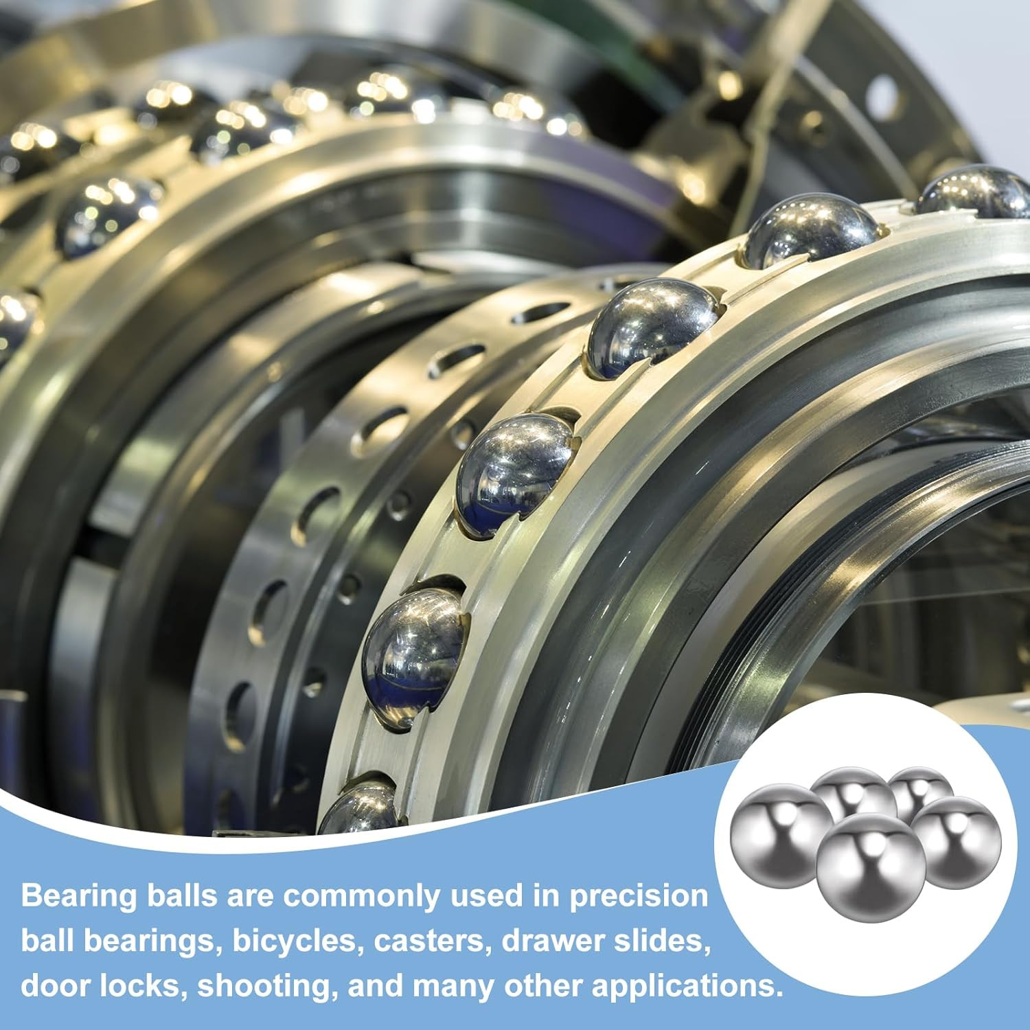 1/2″ 12.7Mm Bearing Balls, 5 Pcs 440C Stainless Steel G10 Precision Balls Metric
