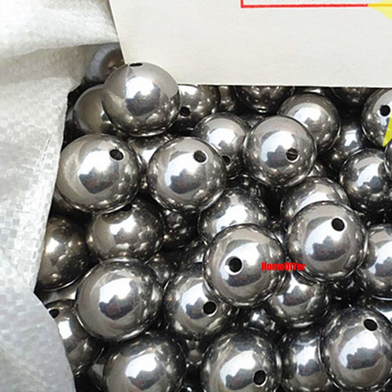 Dia 2mm-60mm Solid Stainless Steel Through Hole Balls Smooth Drilling Steel Ball