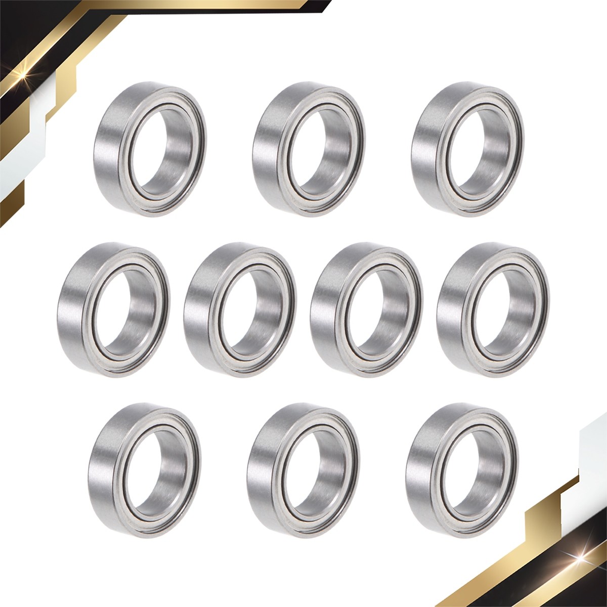 MR117ZZ Deep Groove Ball Bearing 7x11x3mm Double Shielded Chrome Bearings 10pack