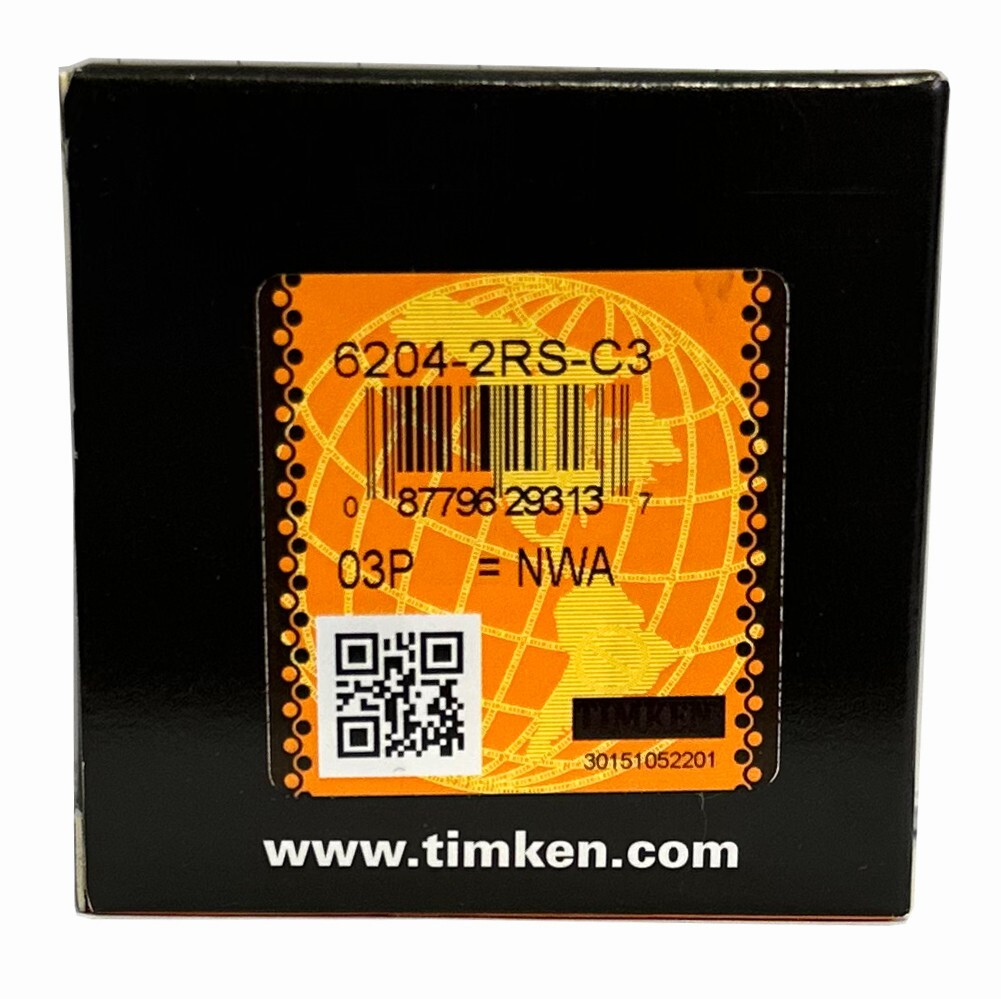 10PCS TIMKEN 6204-2RSC3 6204-2RS 20X47X14MM Double Rubber Seal Ball Bearings