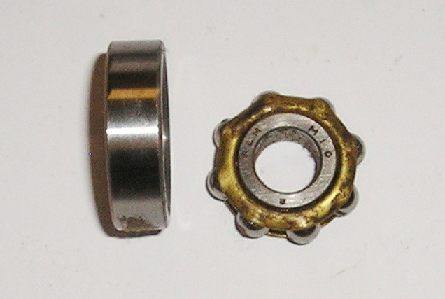 49-162 nos 1 pair M10 R&M brand 3 piece magneto bearing size 10x28x8 mm
