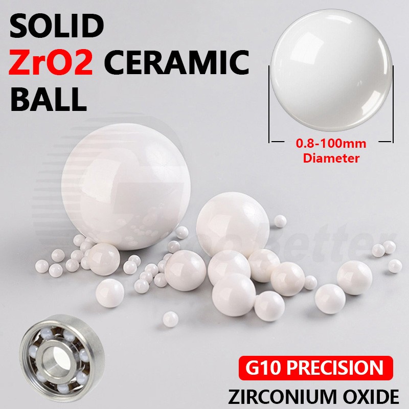 ZrO2 Zirconia Ceramic Balls Zirconium Oxide Bearing Ball G10 Precision 0.8-100mm