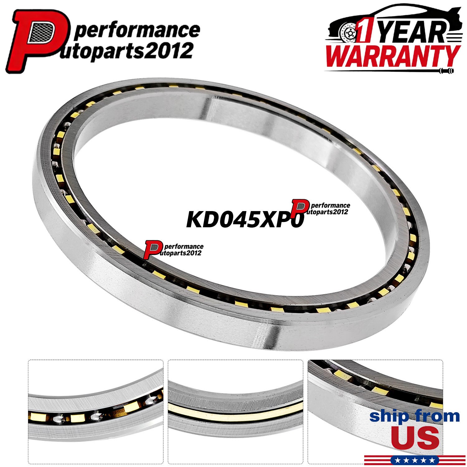 4.5″x5.5″x0.5″ CSXD045 Roller Bearing KD045XP0 (114.3mm x 139.7mm x 12.7mm)