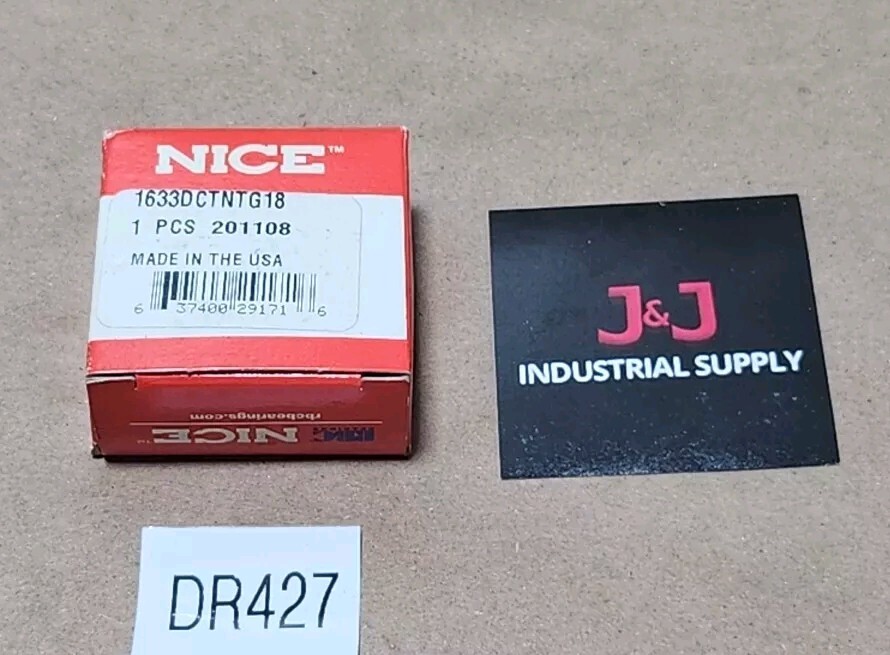*BRAND NEW* Nice 1633DCTNTG18 Ball Bearing 5/8″ ID 1-3/4″ OD 1/2″ W + Warranty!