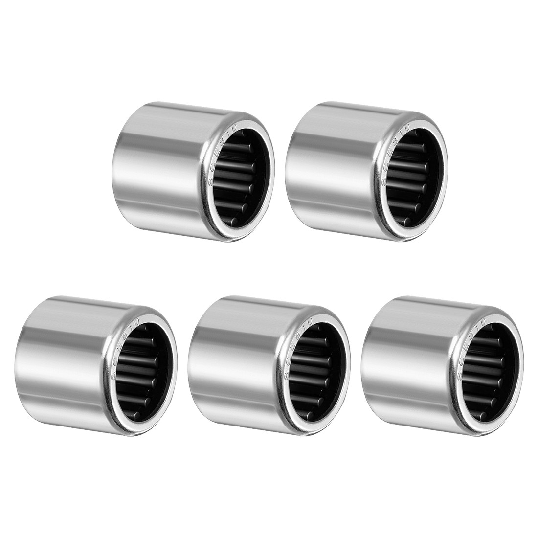 5PCS SCE810 Needle Roller Bearings Drawn Cup 1/2″ Bore 11/16″ OD 5/8″ W Open End
