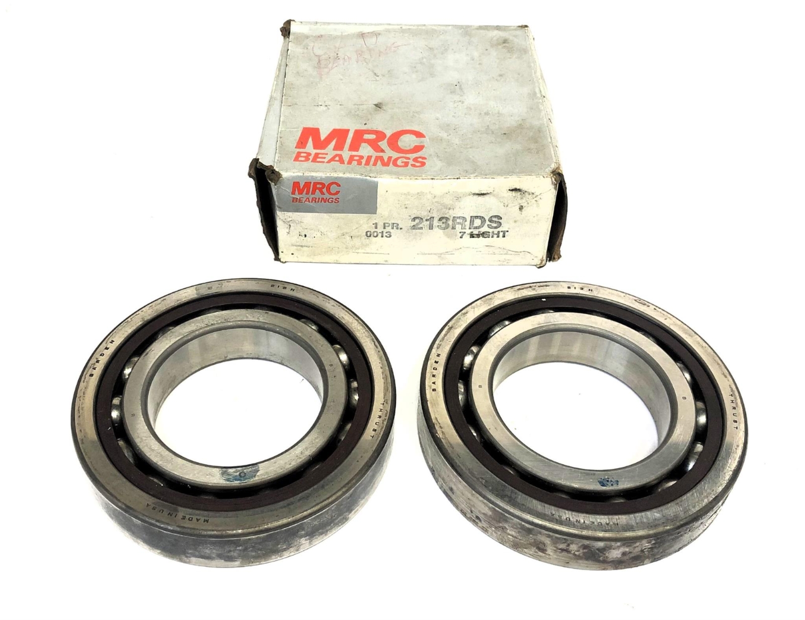 MRC 2 Piece Angular Contact Ball Bearing Set 213RDS (213H) NOS