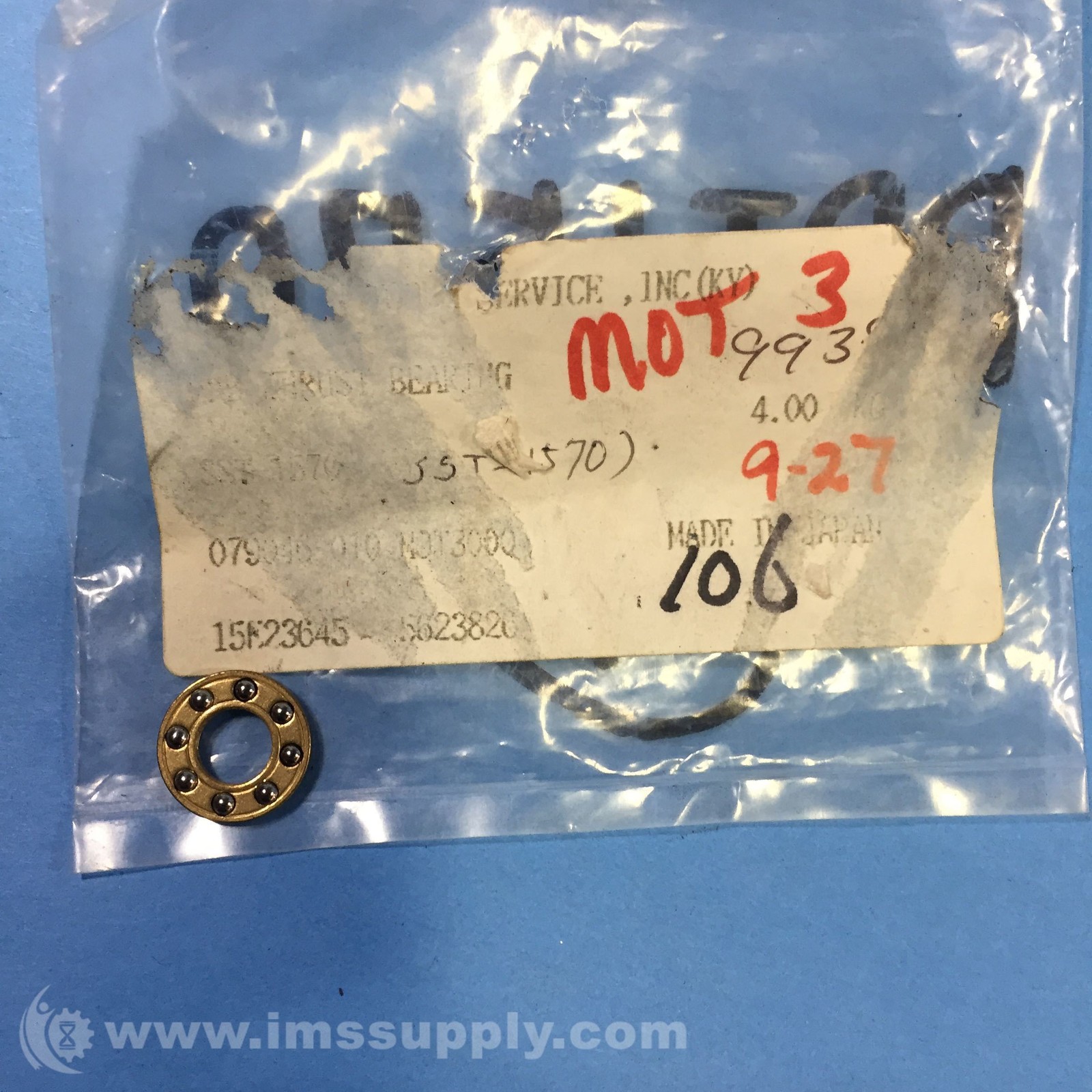 SST-1570 Steel Thrust Bearing FNIP