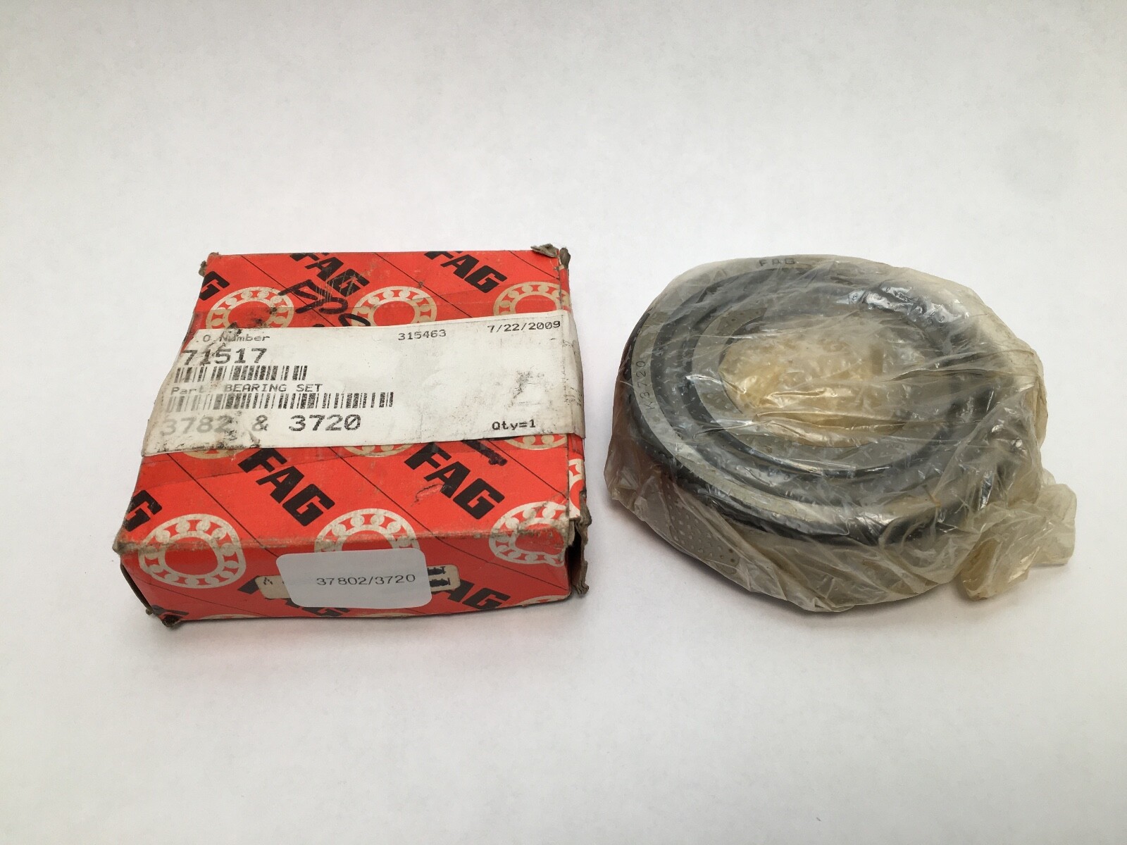 FAG 3782/3720 Taper Bearing Cone&Cup 1-3/4″ ID 3.672″ W Germany