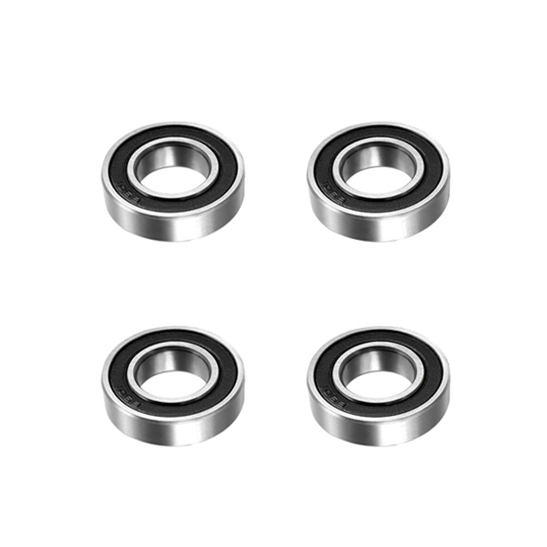 10Pcs 12mm x 24mm x 6mm Deep Groove Ball Bearing High-Carbon Steel