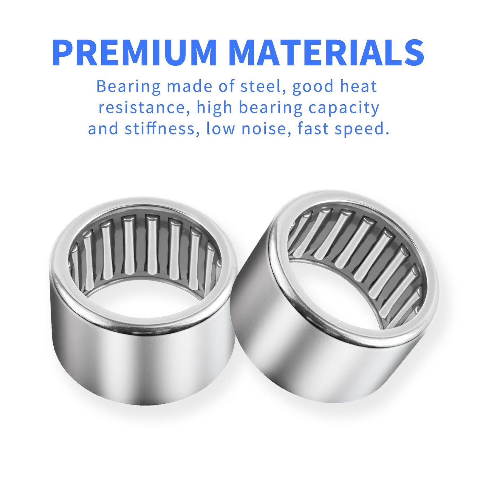 5Pcs SCE108 Needle Roller Bearings 5/8-inch ID x 13/16-inch OD x 1/2-inch Width