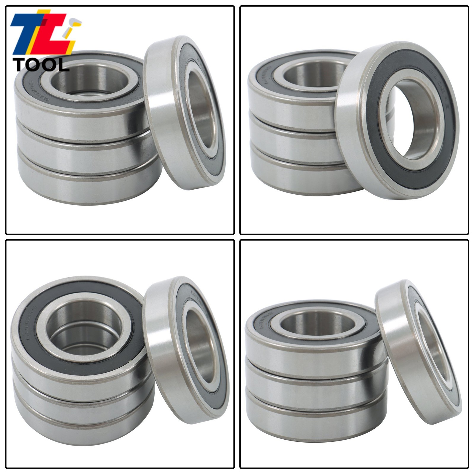 4pcs 6208-2RS 40x80x18mm Bearings Rubber Sealed Industrial