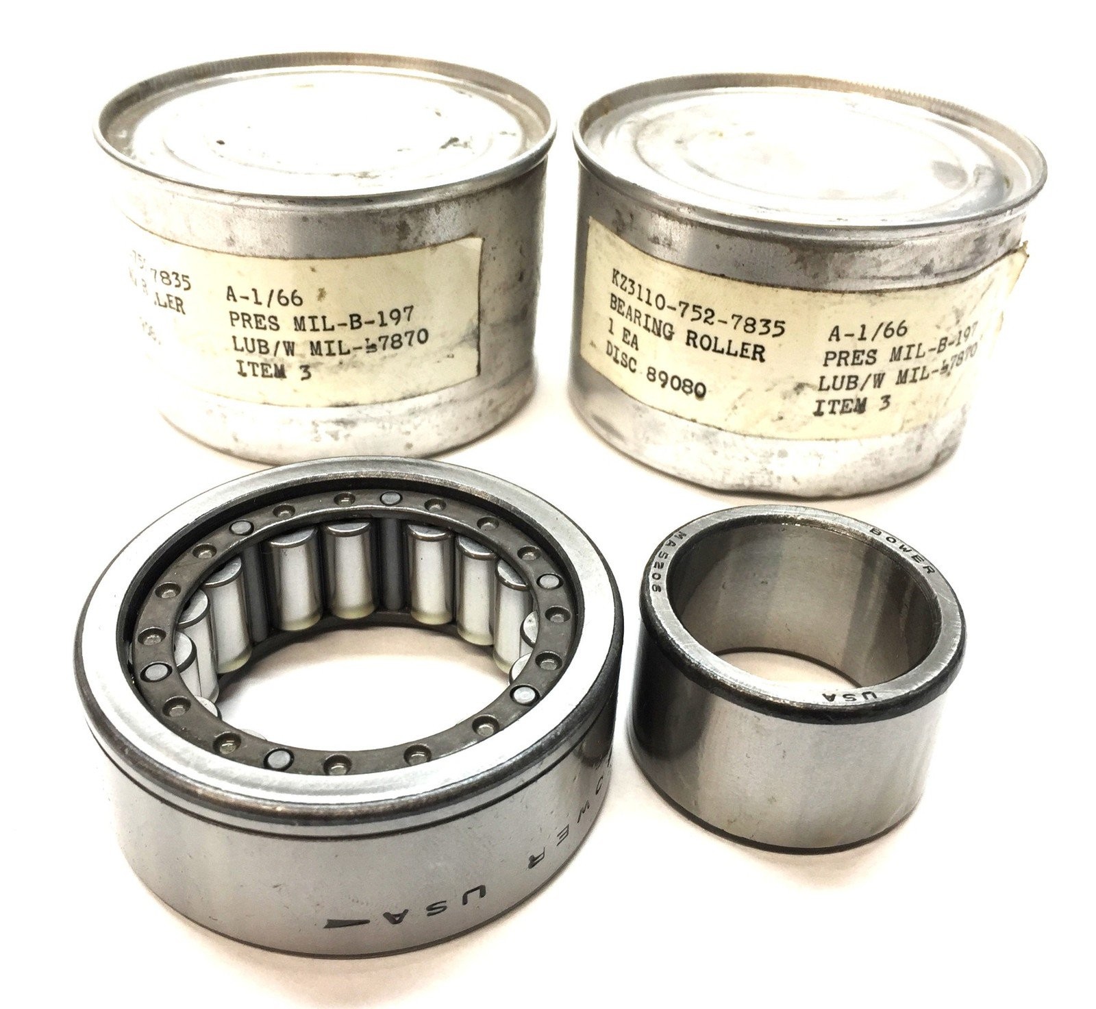 Bower Cylindrical Roller Bearing Assembly M5206EA [Lot of 2] NOS