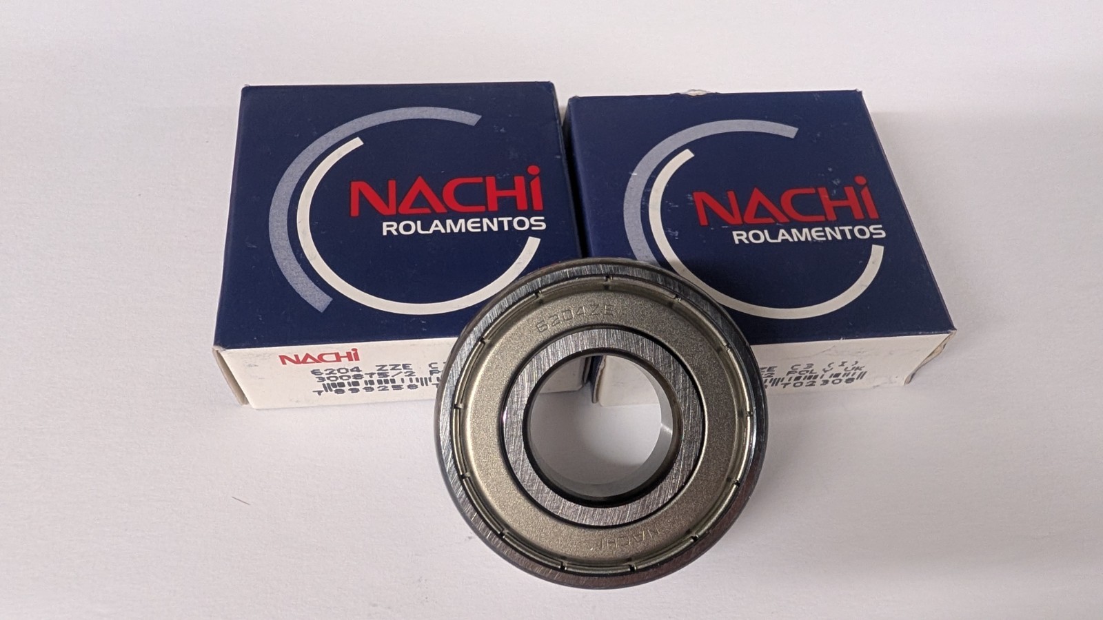 NACHI 6204ZZE C3 Deep Groove Ball Bearing 20x47x14mm (LOT OF 2pcs)
