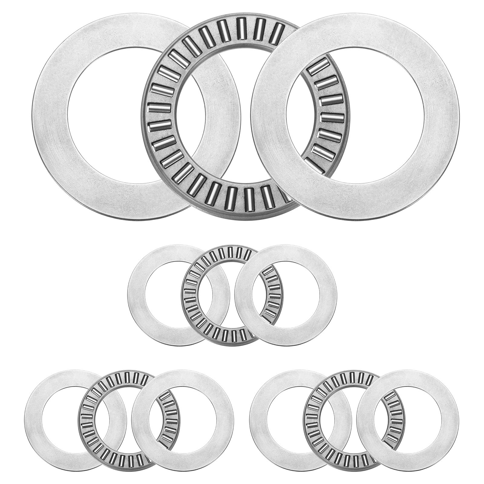 4 Sets NTA613+2TRA Thrust Needle Roller Bearings 5/16×3/4×5/64, P5 (ABEC 5)