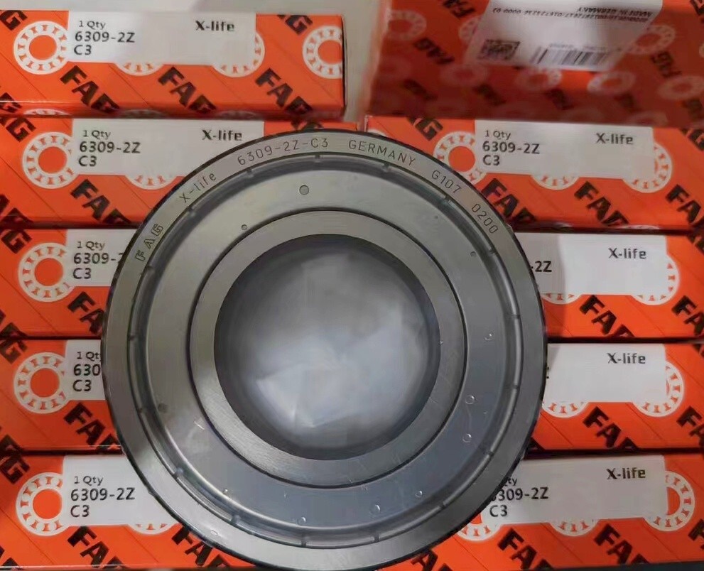 1X FAG 6309-2Z-C3 Deep Groove Ball Bearing