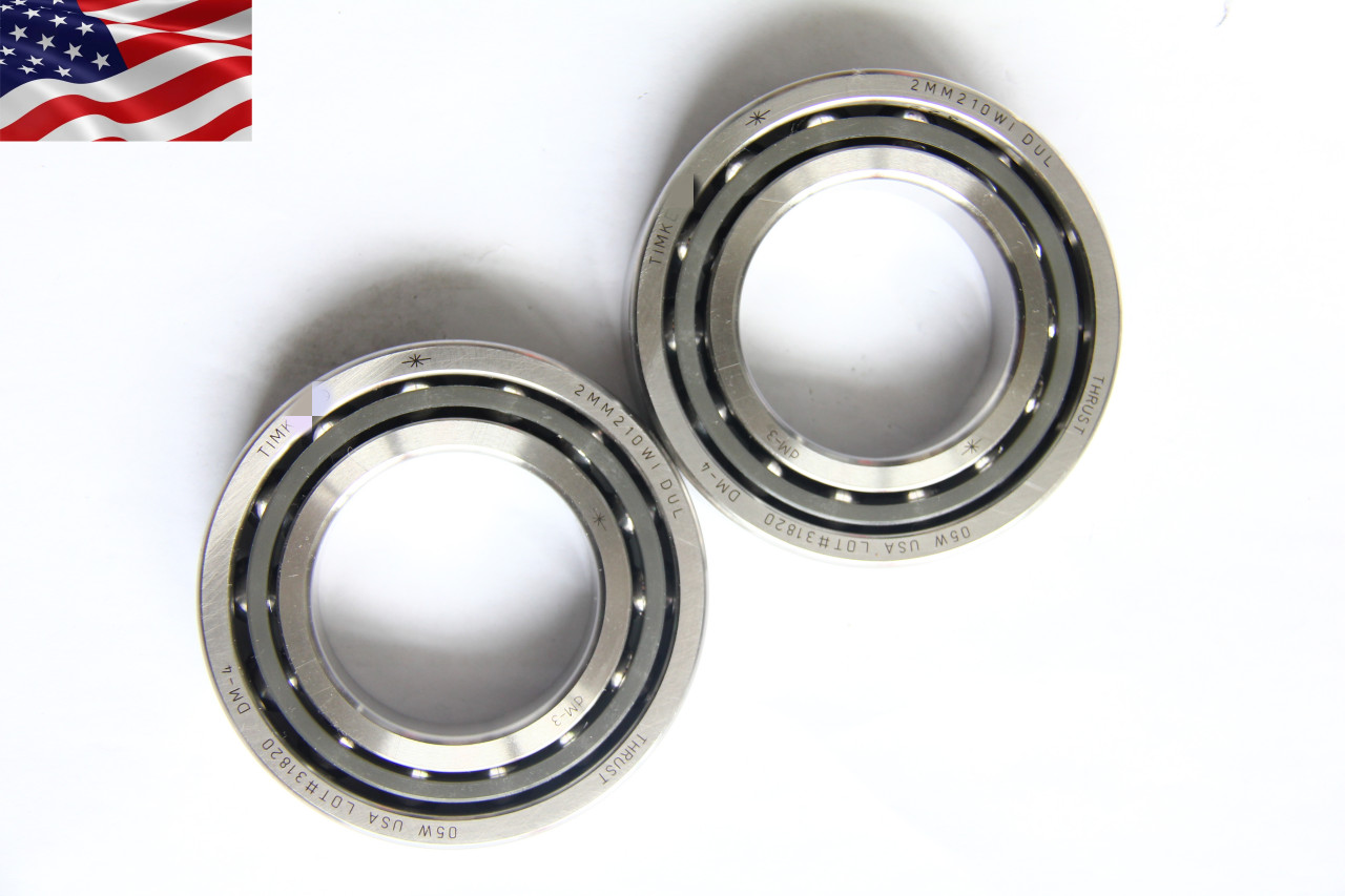 2x Super Precision Bearing Set for 2MM210WIDUL Timken Fafnir 2MM210WI DUL