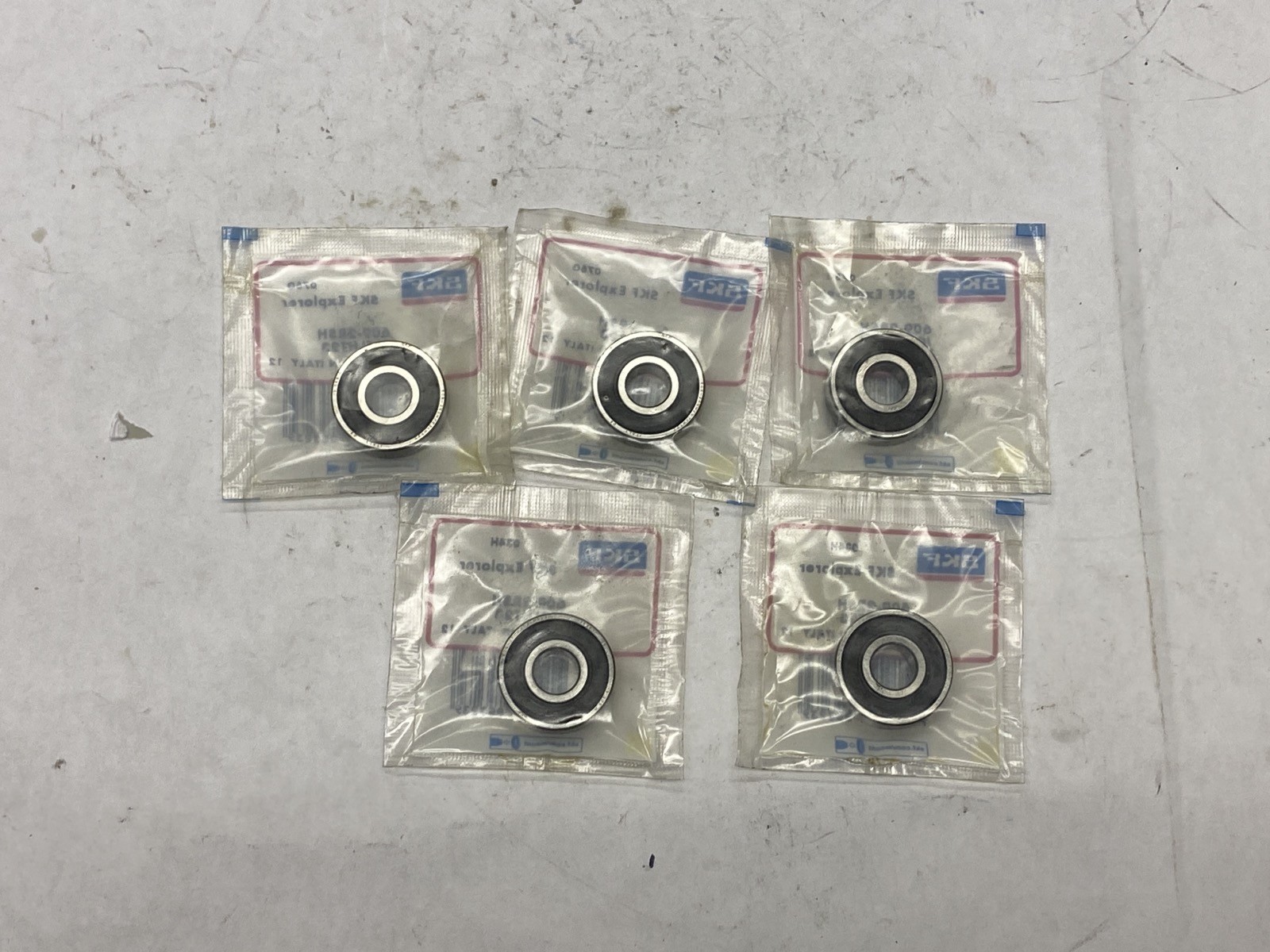 (5) NIB SKF 9mm ID 24mm OD 7mm W Double Sealded Ball Bearing 609-2RSH/C3LHT23