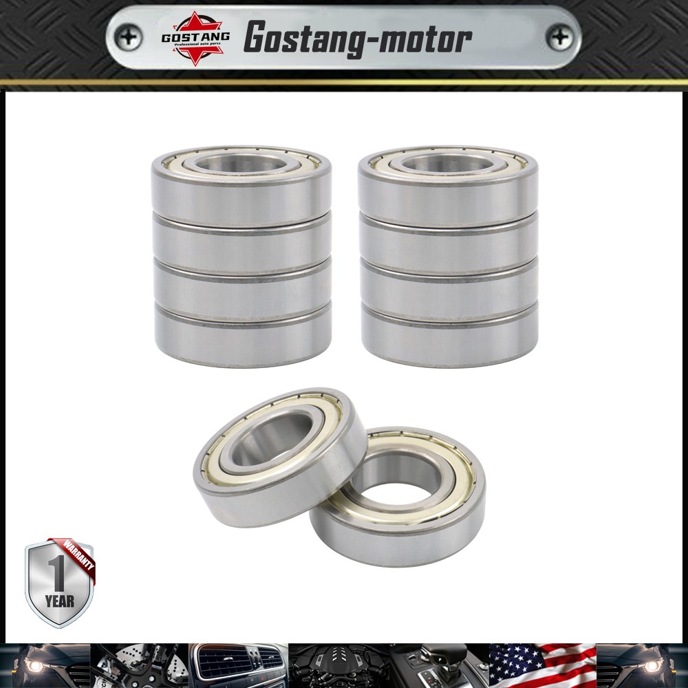 Ball Bearing 6206-ZZ 30×62×16mm Premium Double Metal-Sealed Balls Pack of 10