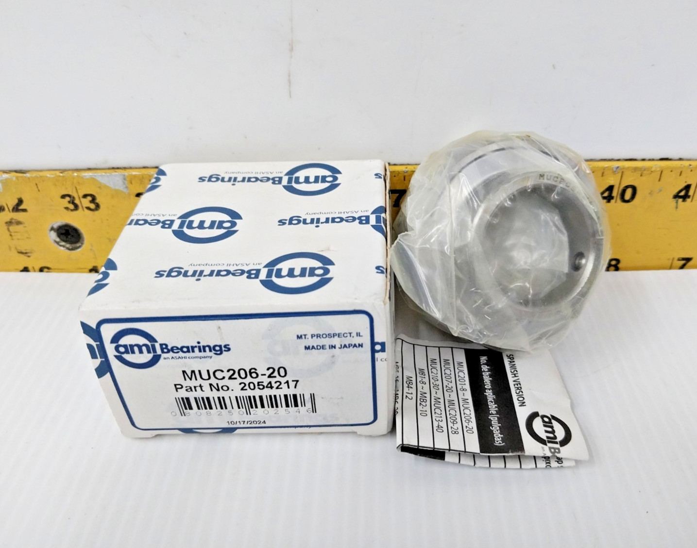 New ami Bearings Stainless Steel Bearing Insert 1-1/4″ Bore MUC206-20