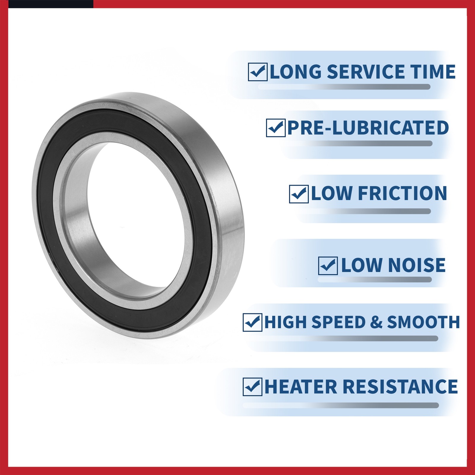 6016DDU Deep Groove Ball Bearings 80x125x22mm 1 Pcs Scooter Skateboard Wheel