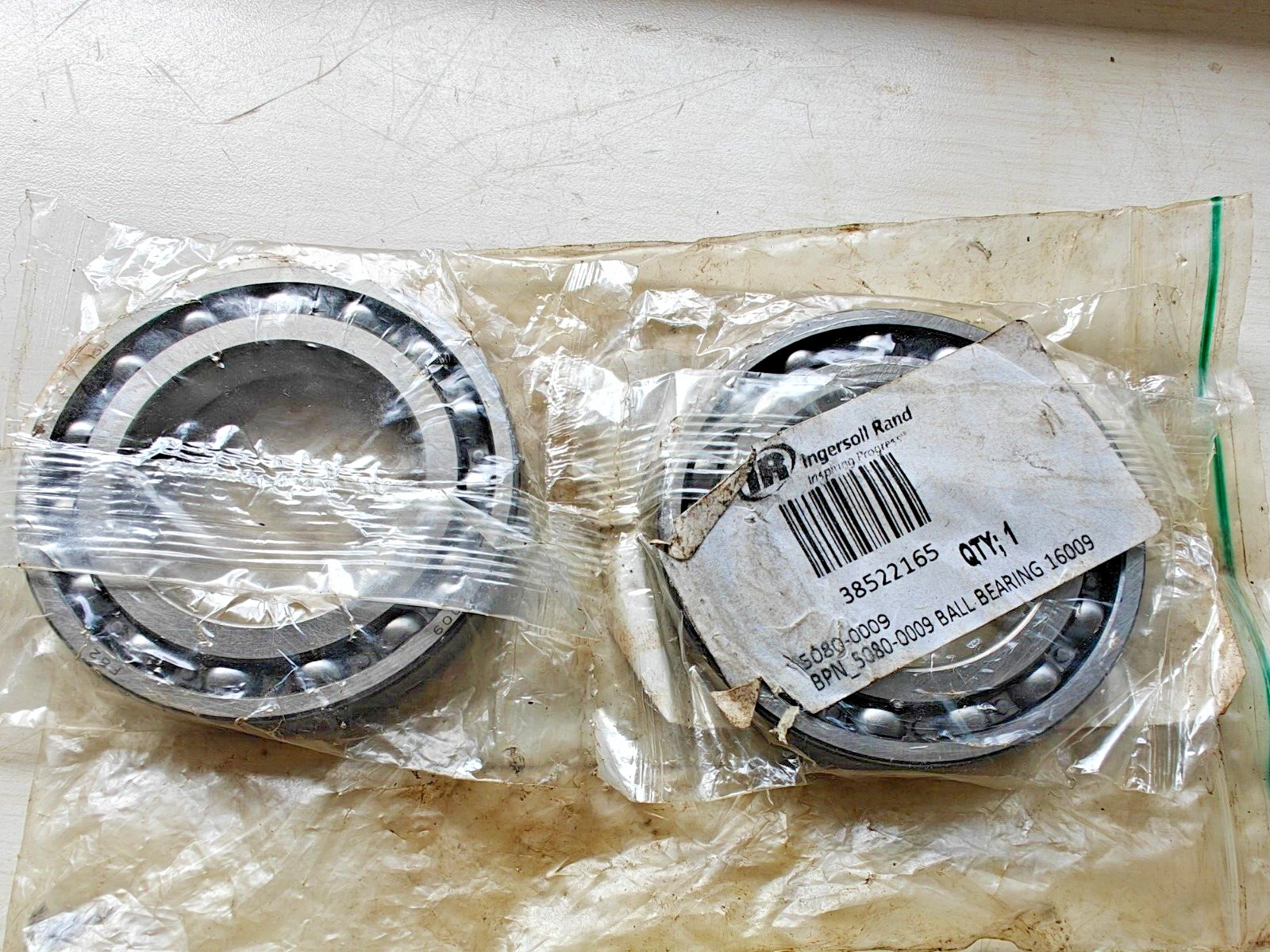 (2Pcs) 16009 SNR – Ingersoll Rand BPN 5080 0009 Ball Bearing 16009 LOT OF 2