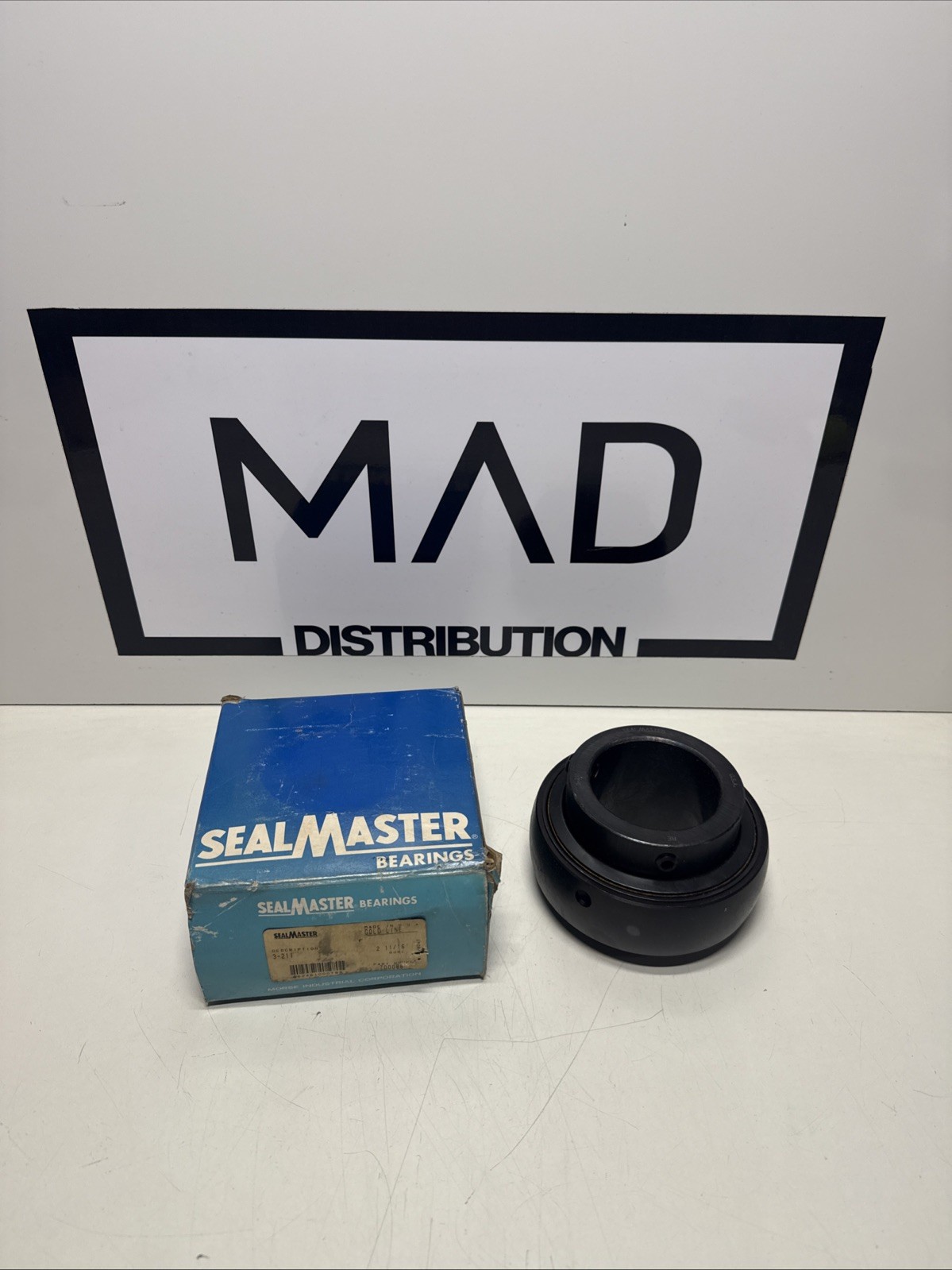 One (1) SealMaster 3-211 Ball Insert Bearing Bore Diameter 2 11/16″ USA NEW