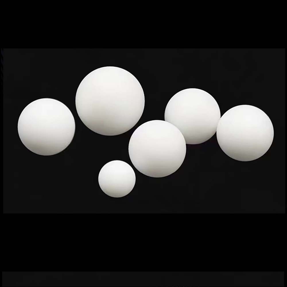 Solid PTFE Plastic White Balls Dia 3-63mm Diaphragm Pumps Seal Balls Valve Balls