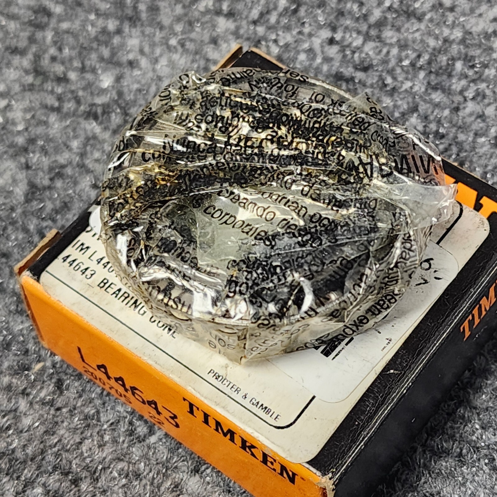 New Timken L44643 / L44643 20024 Tapered Roller Bearing Cone