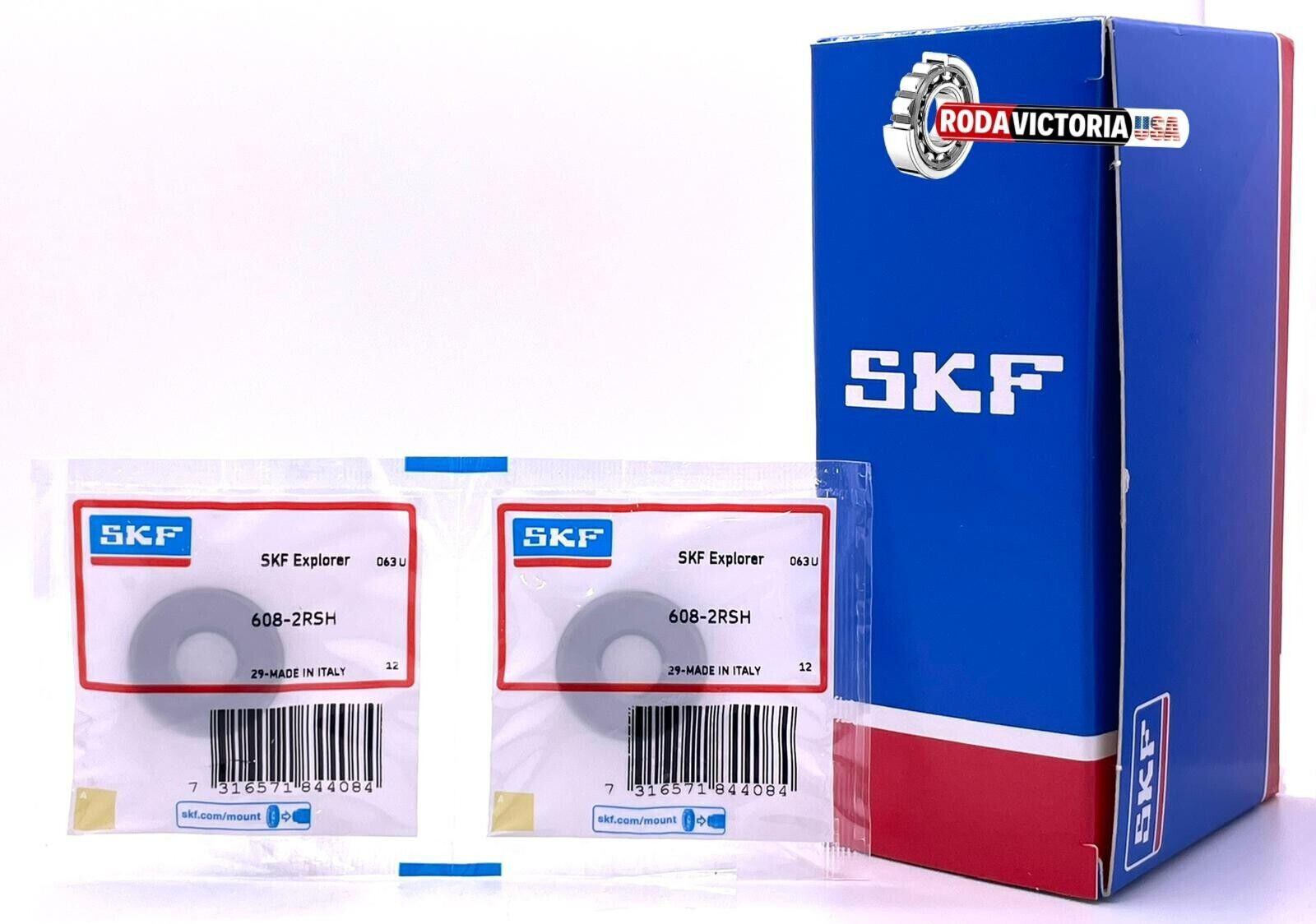 (2PCS) SKF 608 – 2RS1 C3 Deep Groove Ball Bearings 8x22x7 mm 100% SKF GENUINE