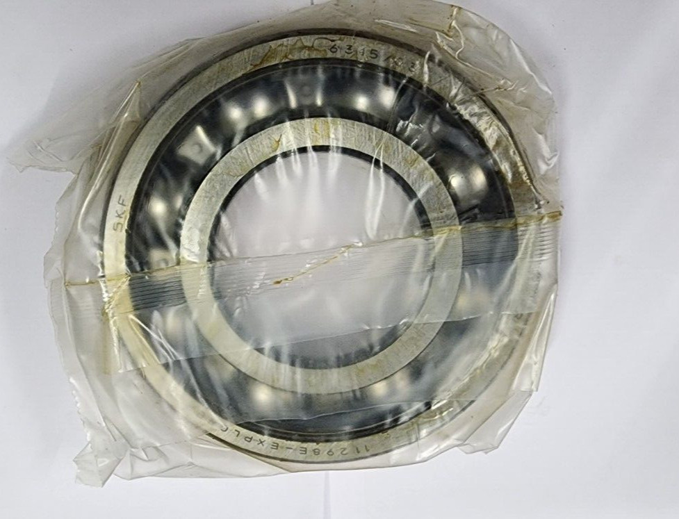 6315 C3 Single Row Deep Groove Rubber Sealed Ball Bearing 75x160x37mm SKF 6315C3