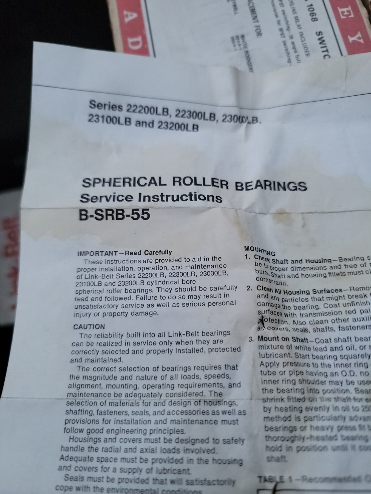 Link-Belt FMC 22215LB/W33/C0 Spherical Roller Bearing