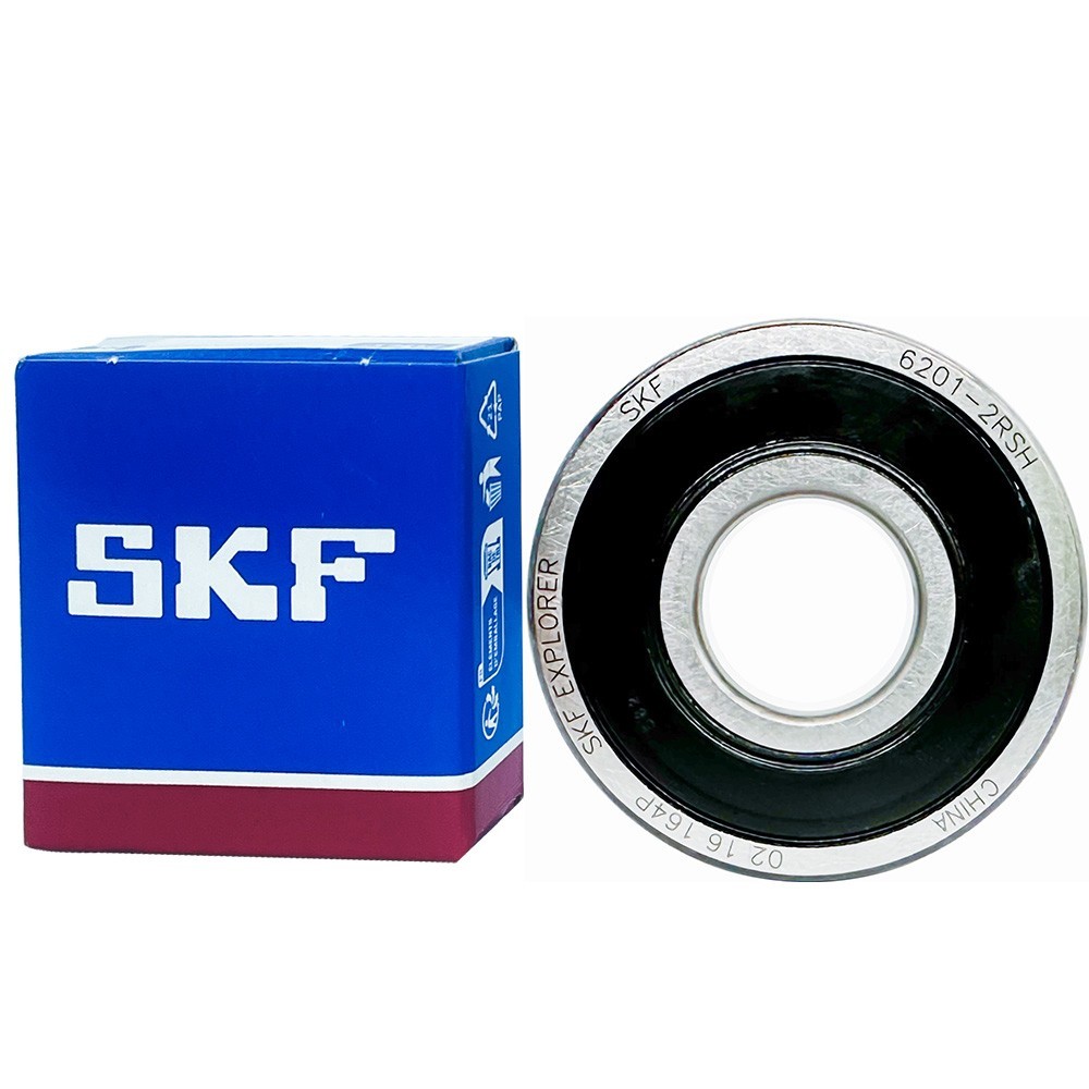 2Pcs SKF 6201-2RSH Double Rubber Sealed Ball Bearing 12x32x10mm