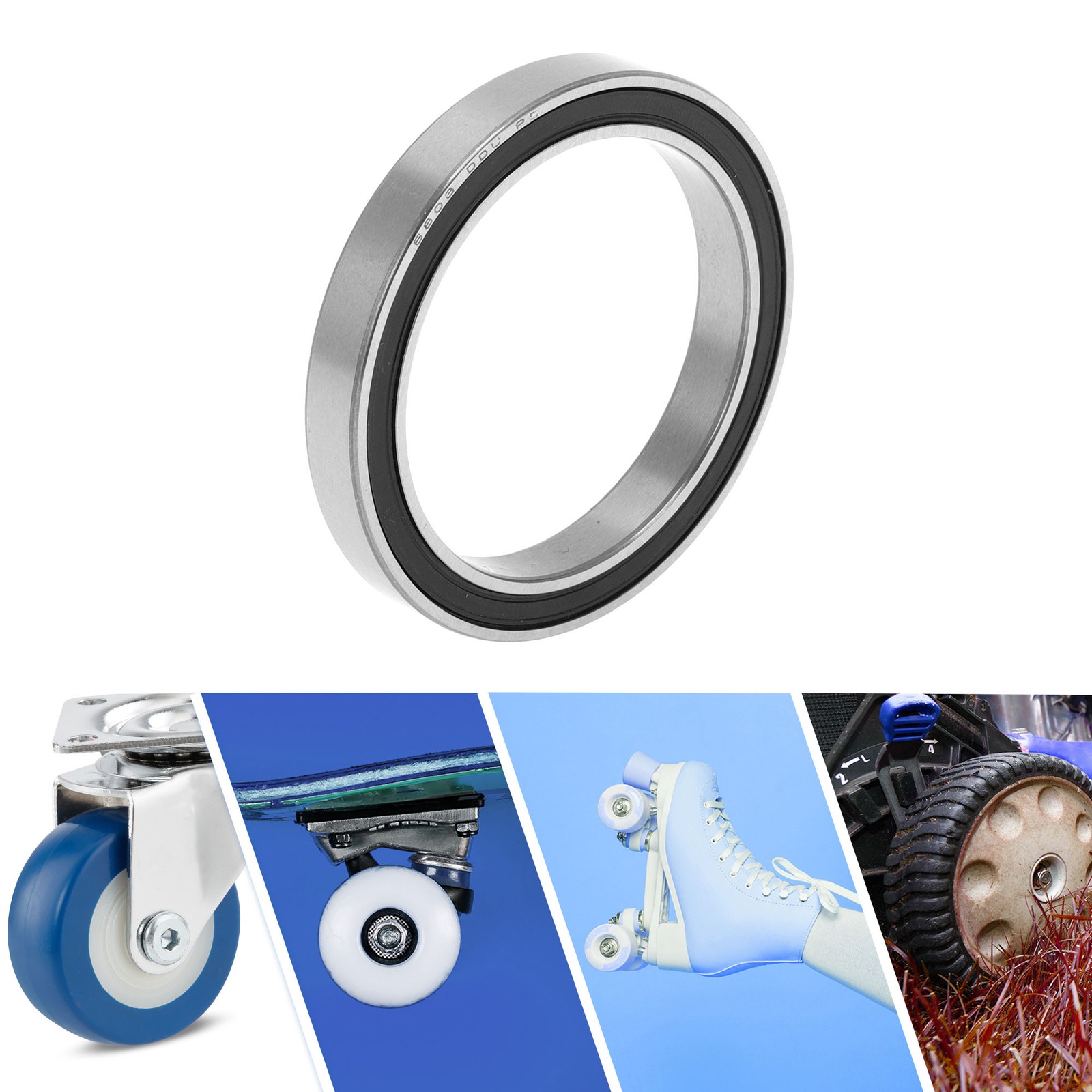 6808DD Deep Groove Ball Bearings P5 40x52x7mm 1 Pc Scooter Skateboard Wheel