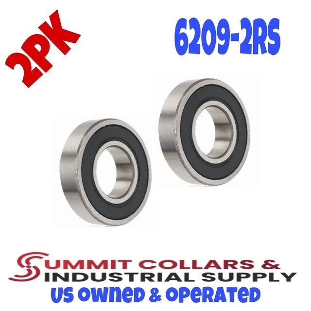 6209-2RS Premium Rubber Seal Ball Bearing C3 EMQ, 45x85x19, 6209 2RS 6209rs